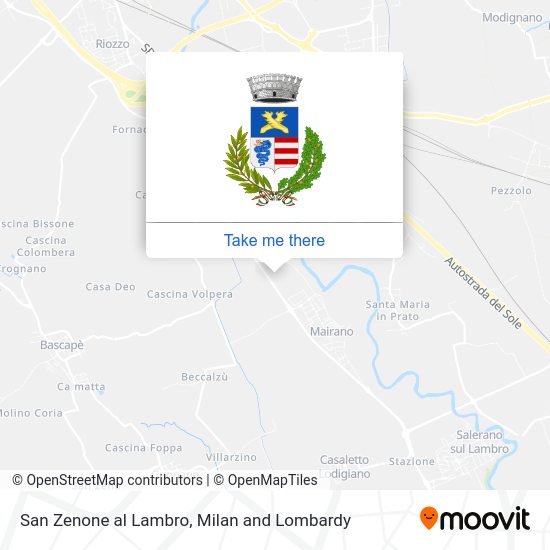 San Zenone al Lambro map