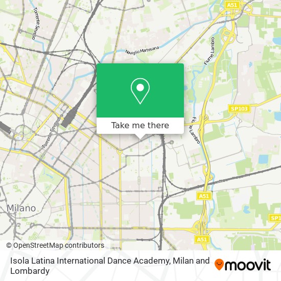 Isola Latina International Dance Academy map