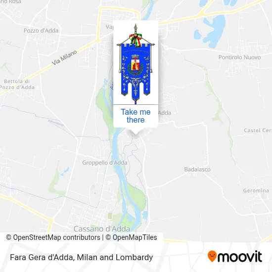 Fara Gera d'Adda map