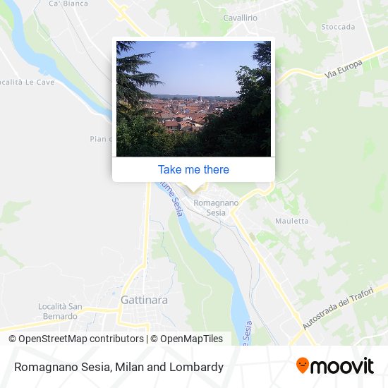 Romagnano Sesia map