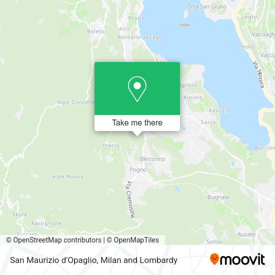 San Maurizio d'Opaglio map