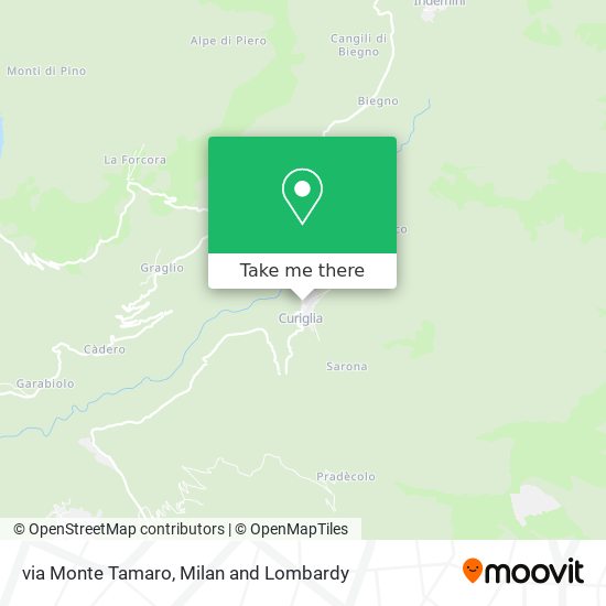 via Monte Tamaro map