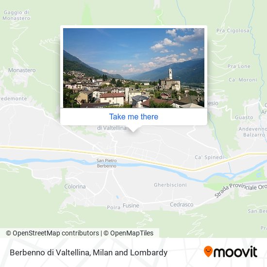 Berbenno di Valtellina map