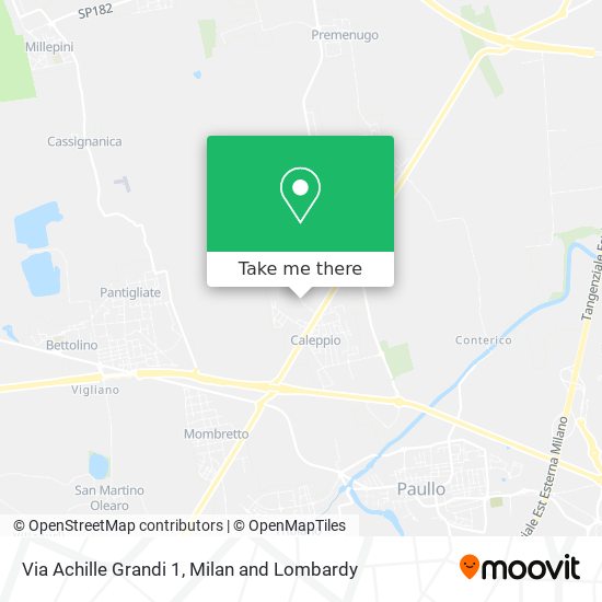 Via Achille Grandi 1 map