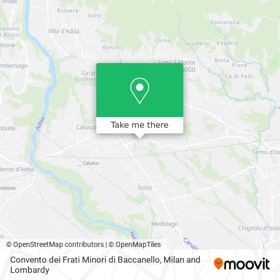 Convento dei Frati Minori di Baccanello map