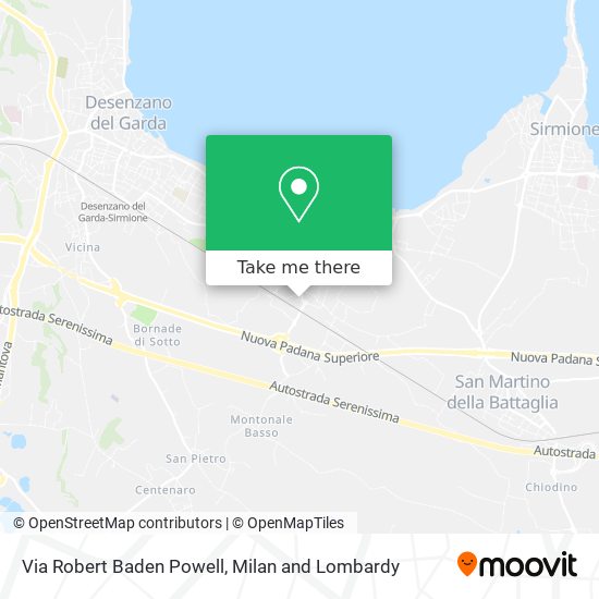 Via Robert Baden Powell map