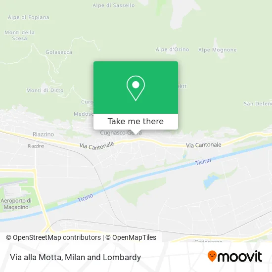 Via alla Motta map