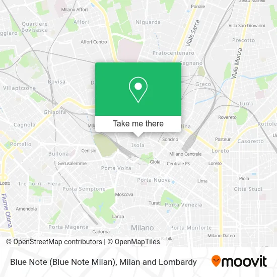 Blue Note (Blue Note Milan) map