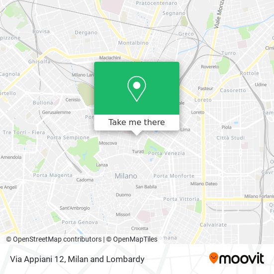 Via Appiani 12 map