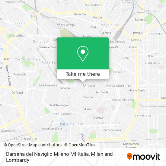 Darsena del Naviglio  Milano  MI  Italia map