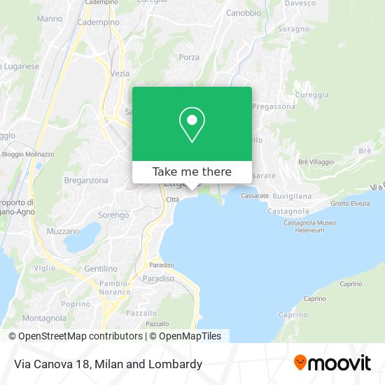 Via Canova 18 map