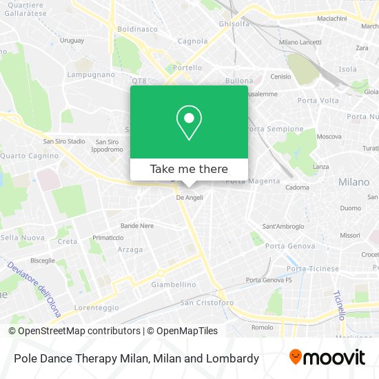 Pole Dance Therapy Milan map