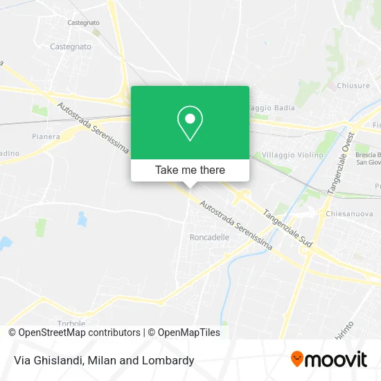 Via Ghislandi map