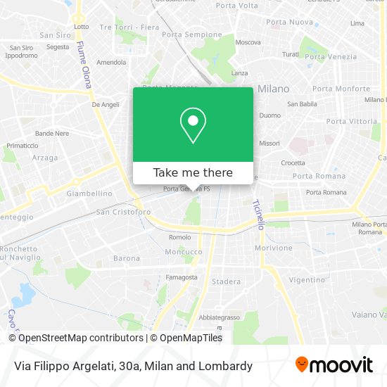 Via Filippo Argelati, 30a map
