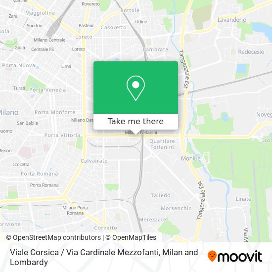Viale Corsica / Via Cardinale Mezzofanti map