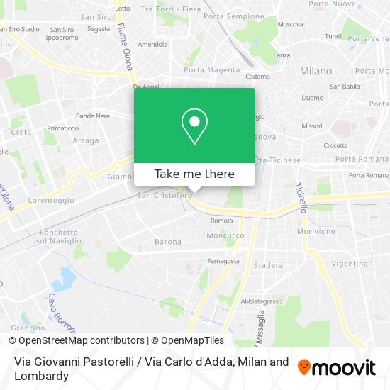 Via Giovanni Pastorelli / Via Carlo d'Adda map