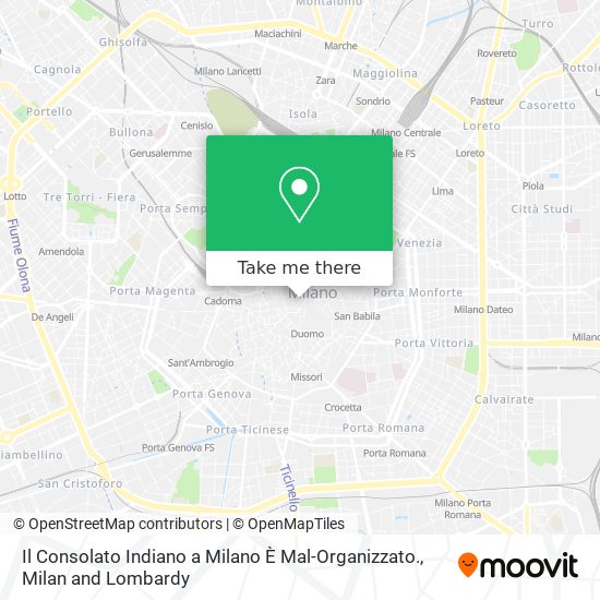 Il Consolato Indiano a Milano È Mal-Organizzato. map