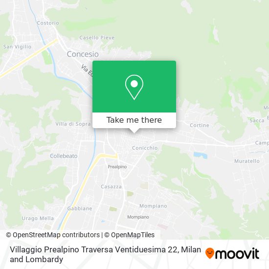 Villaggio Prealpino Traversa Ventiduesima 22 map