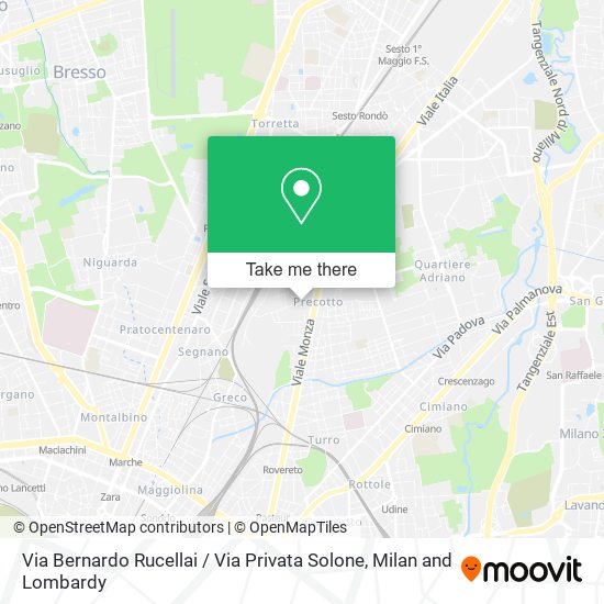 Via Bernardo Rucellai / Via Privata Solone map