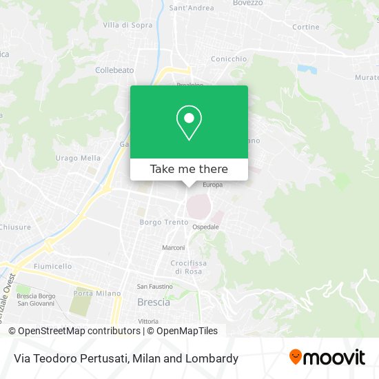 Via Teodoro Pertusati map