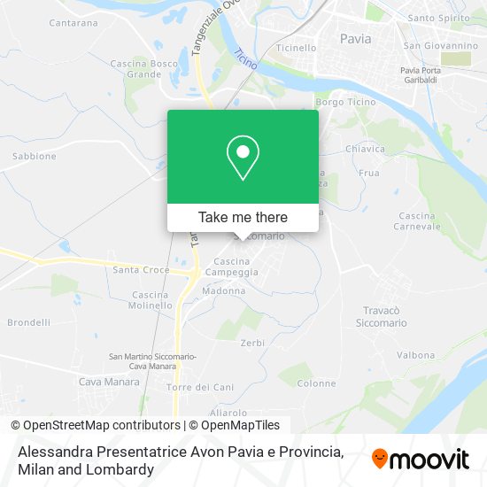 Alessandra Presentatrice Avon Pavia e Provincia map