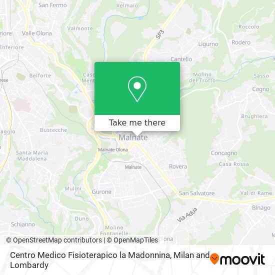 Centro Medico Fisioterapico la Madonnina map