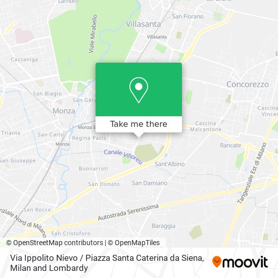 Via Ippolito Nievo / Piazza Santa Caterina da Siena map