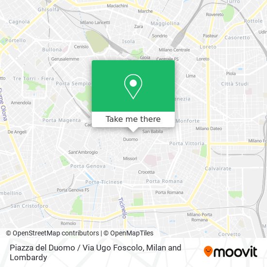 Piazza del Duomo / Via Ugo Foscolo map