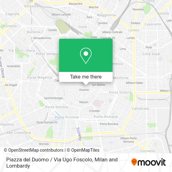 Piazza del Duomo / Via Ugo Foscolo map