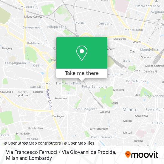Via Francesco Ferrucci / Via Giovanni da Procida map