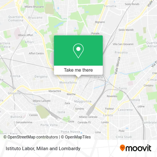Istituto Labor map