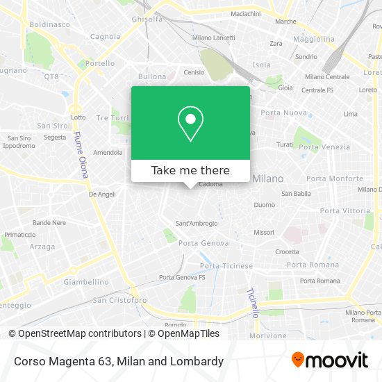 Corso Magenta  63 map