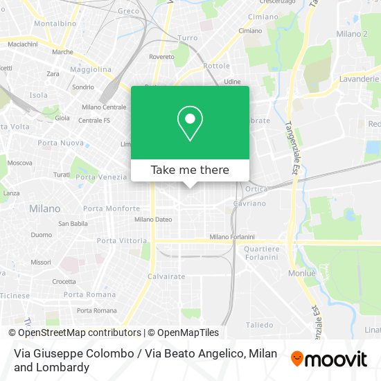Via Giuseppe Colombo / Via Beato Angelico map