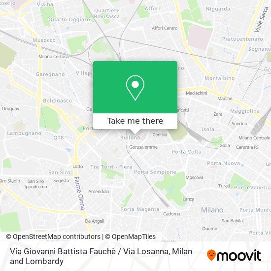 Via Giovanni Battista Fauchè / Via Losanna map
