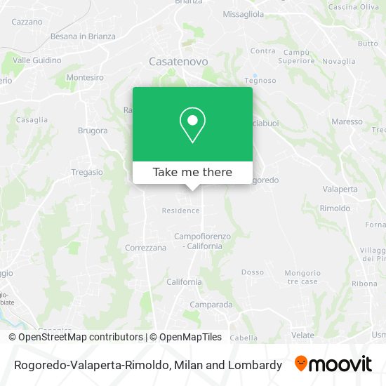 Rogoredo-Valaperta-Rimoldo map