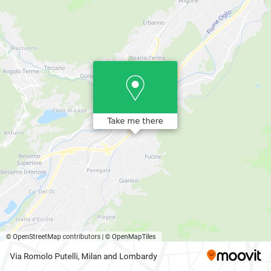Via Romolo Putelli map