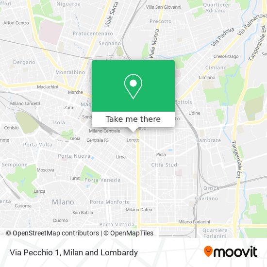 Via Pecchio 1 map