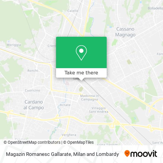 Magazin Romanesc Gallarate map