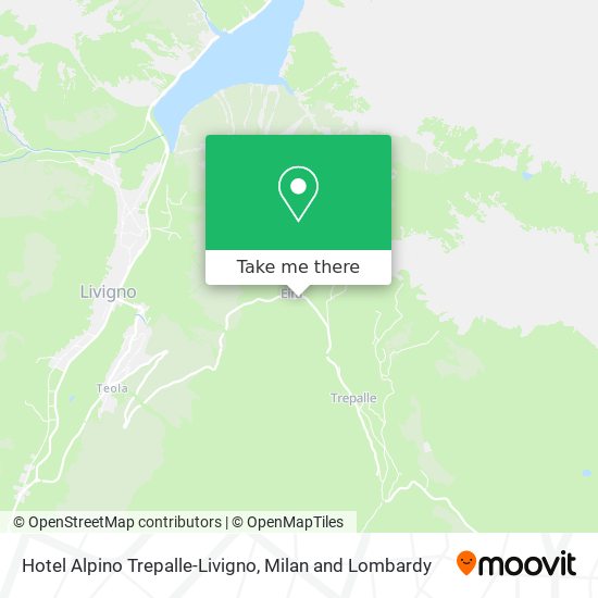 Hotel Alpino Trepalle-Livigno map