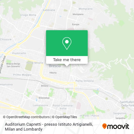 Auditorium Capretti - presso Istituto Artigianelli map