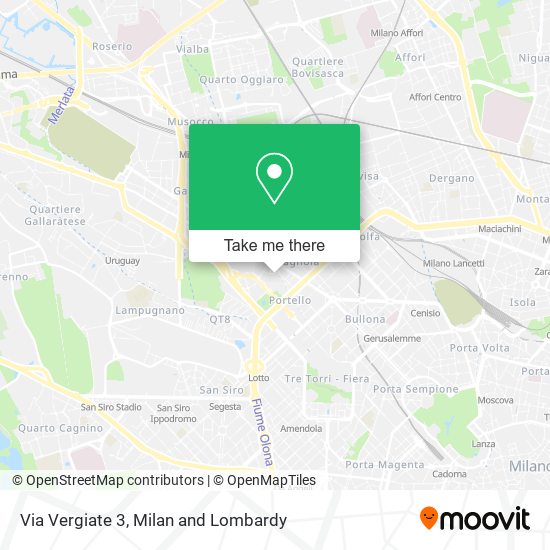 Via Vergiate 3 map