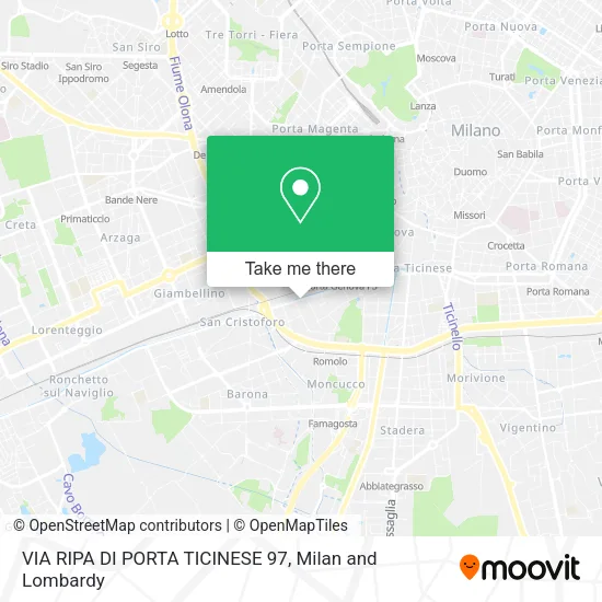 VIA RIPA DI PORTA TICINESE 97 map