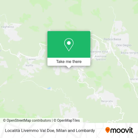 Località Livemmo Val Doe map
