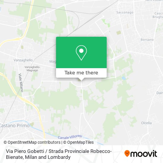 Via Piero Gobetti / Strada Provinciale Robecco-Bienate map
