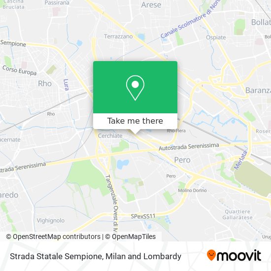 Strada Statale Sempione map