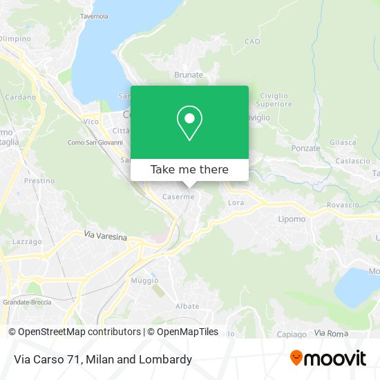 Via Carso 71 map