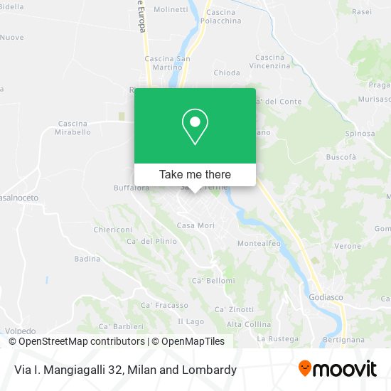 Via I. Mangiagalli 32 map
