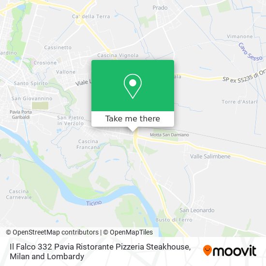 Il Falco 332 Pavia Ristorante Pizzeria Steakhouse map