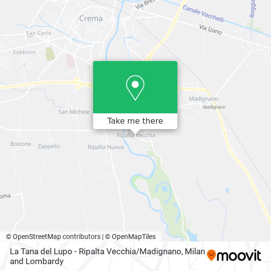 La Tana del Lupo - Ripalta Vecchia / Madignano map