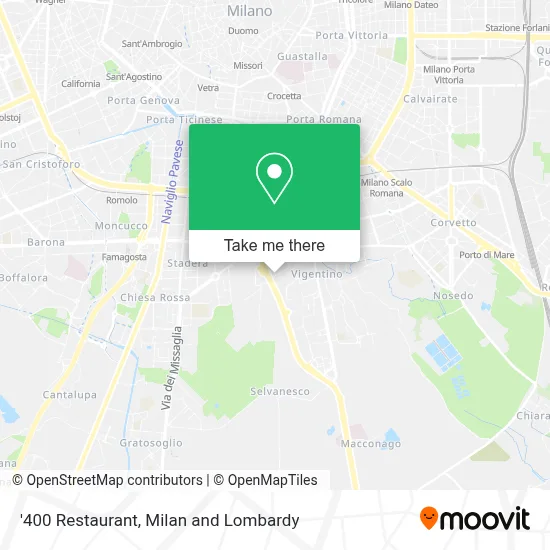'400 Restaurant map
